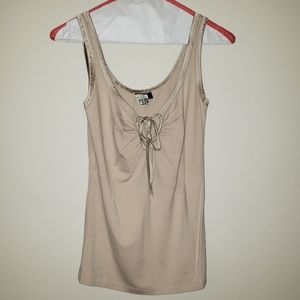 Bebe beige keyhole tank S